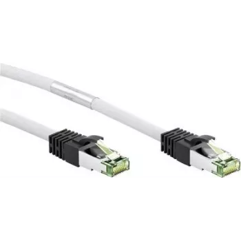 Goobay CAT 8.1 Patchkabel, S/FTP (PiMF), Weiß, 2 m - LSZH halogenfrei, Kupfer AWG 24 (55125)
