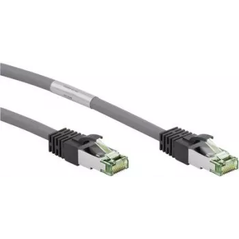 Goobay CAT 8.1 Patchkabel, S/FTP (PiMF), Grau, 5 m – LSZH halogenfrei, Kupfer AWG 24 (55139)