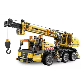 Mobilkran Jamara CaDA Modell 402886 — Bauset, schwarz und gelb, für Kinder ab 8 Jahren
