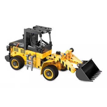 Konstruktionsset Radlader Jamara CaDA Wheel loader Bricks, für Kinder ab 8 Jahren, schwarz und gelb