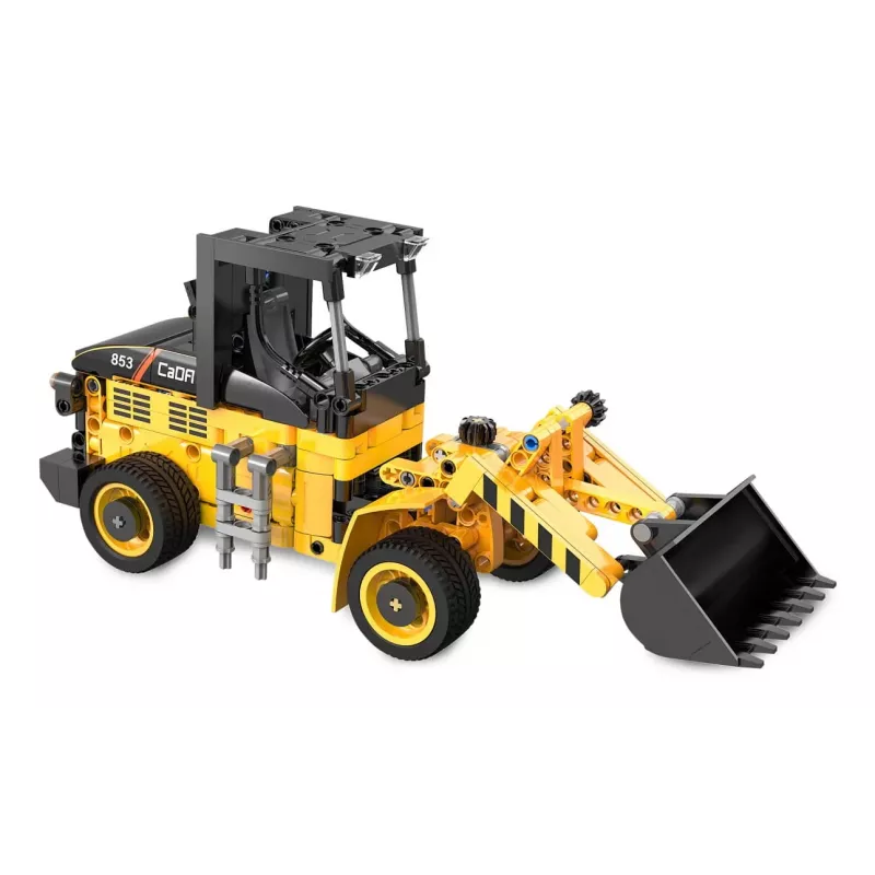 Konstruktionsset Radlader Jamara CaDA Wheel loader Bricks, für Kinder ab 8 Jahren, schwarz und gelb