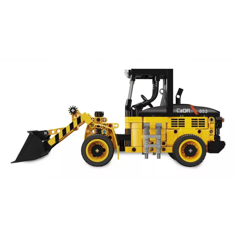 Konstruktionsset Radlader Jamara CaDA Wheel loader Bricks, für Kinder ab 8 Jahren, schwarz und gelb