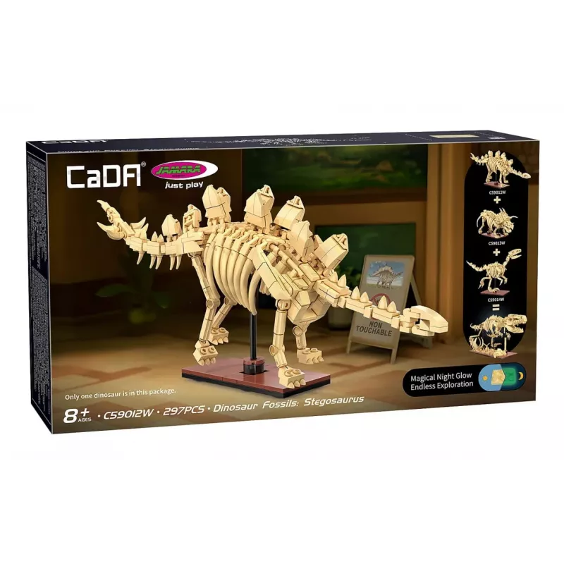 Bauset Jamara CaDA Dinosaurier-Fossil Stegosaurus — 297 Teile, Alter 8+, beige/braun