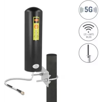 Antenne DELOCK 10037 5G LTE SMA-Stecker omnidirektional Gewinn 3–5 dBi