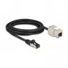 Kabel RJ45-Stecker auf Keystone-Modul RJ45-Buchse DeLOCK 87029