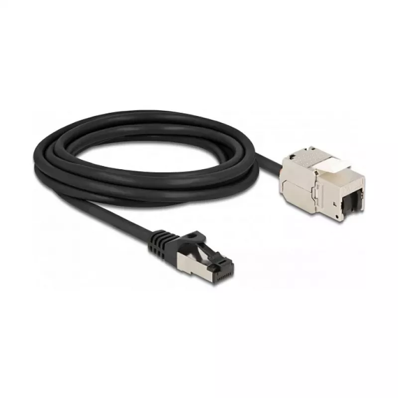 Kabel RJ45-Stecker auf Keystone-Modul RJ45-Buchse DeLOCK 87029