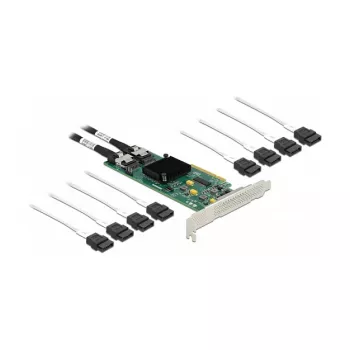 DeLOCK 8-fach SATA PCI Express x8-Karte mit Verbindungskabel