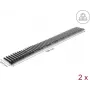 Vogelschutzbarriere für Photovoltaikanlagen DELOCK 1 m, 2 Stück, braun, 122 mm