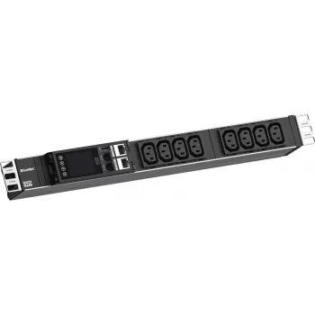 Steckdosenleiste Bachmann BN ESSENTIAL Metered 19 Zoll 8×C13, 2,0 m Kabel, CEE7/7-Stecker (BM0023691)