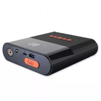 4smarts Fahrzeug-Starthilfe 456312 — 300 A Startstrom, 2 A Ausgang, 16,6 V Batterie, Schwarz