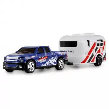 RC-Pickup Amewi 22680 1:64 RTR mit Anhänger, blau