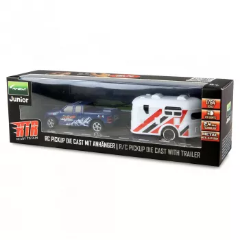 RC-Pickup Amewi 22680 1:64 RTR mit Anhänger, blau