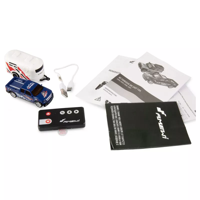 RC-Pickup Amewi 22680 1:64 RTR mit Anhänger, blau