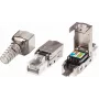 ATEN RJ-45 (J-45) Male Wire Connector 2A-245G, Silber, für Cat6A-Verkabelung
