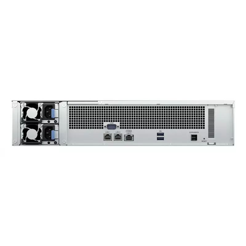 NAS Rack Synology RS2423RP+II (Rack 2U) AMD Ryzen V1780B 8 GB DDR4, 12 Einschübe, RAID, DiskStation Manager