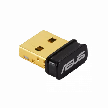 Bluetooth-USB-Adapter ASUS USB-BT600, Bluetooth-Schnittstelle, USB-Host, 1,5 Mbit/s, USB-betrieben, schwarz/gold