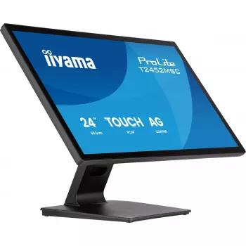 IIYAMA ProLite T2452MSC-B2AG 24 Zoll Full HD IPS Touchscreen-Monitor 1920×1080, 5 ms, USB 3.2 Hub, Lautsprecher, VESA