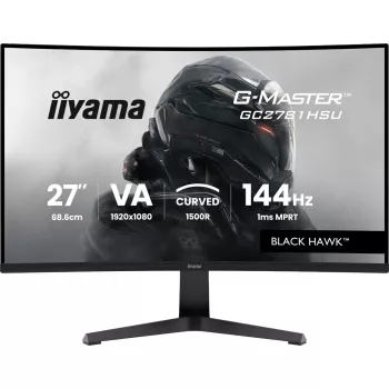 Monitor IIYAMA G-MASTER GC2781HSU-B1 27 Zoll Curved VA 1920×1080 144 Hz USB-Hub Lautsprecher VESA Schwarz