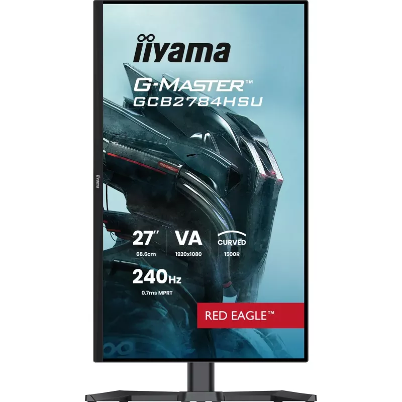27 Zoll IIYAMA G-MASTER GCB2784HSU-B1 curved VA Gaming-Monitor 240Hz FHD 1920x1080 USB-Hub Lautsprecher VESA