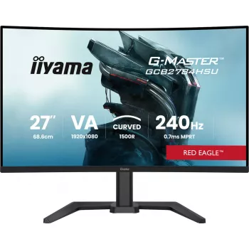 27 Zoll IIYAMA G-MASTER GCB2784HSU-B1 curved VA Gaming-Monitor 240Hz FHD 1920x1080 USB-Hub Lautsprecher VESA