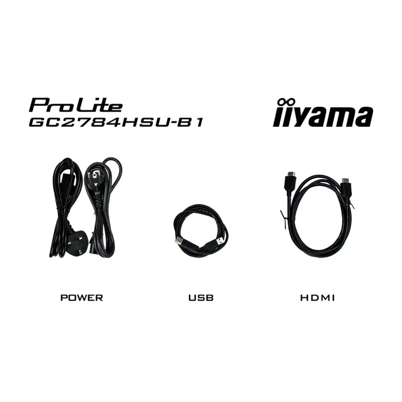 27 Zoll iiyama G-MASTER GC2784HSU-B1 gebogener VA-Monitor 240 Hz Full HD 1920x1080 USB-Hub Lautsprecher VESA