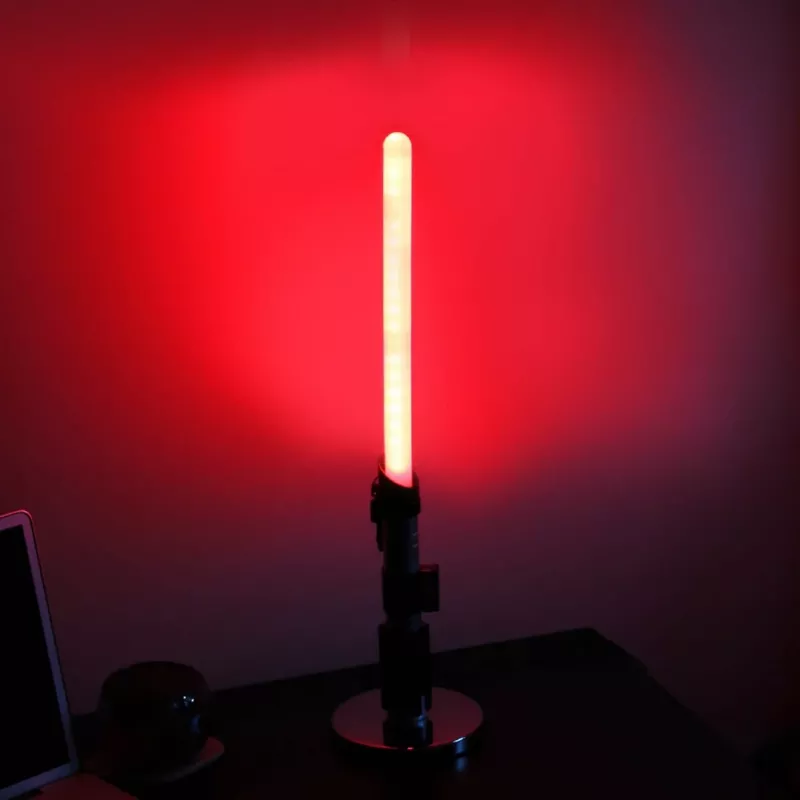 Tischlampe Ukonic 14364 Schwarz Weiß rotes Licht 597 mm Höhe