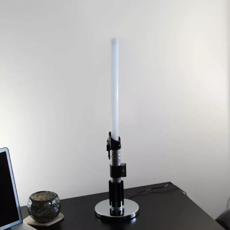 Tischlampe Ukonic 14364 Schwarz Weiß rotes Licht 597 mm Höhe