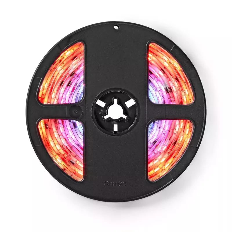 Smart Strip Light Nedis WIFILS51CRGB – Wi‑Fi, RGB, 24 W, 1 m Kabel, 12 mm Breite
