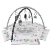 Baby-Spielmatte milly mally Baby Mat 5in1 Minky – multifunktionale 5-in-1-Babymatte für Bauchlage, Spielen, Ruhen, Krabbeln, Reisen