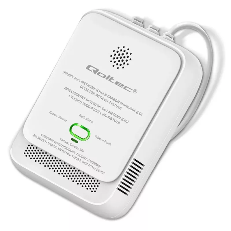 Gas- und Kohlenmonoxid-Lecksucher QOLTEC 52654 – Sensor für Erdgas und CO