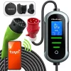 Wandmontiertes Elektroauto-Ladegerät QOLTEC 7 kW 230V CEE 32A mit Wi‑Fi und LCD (Modell 52721)