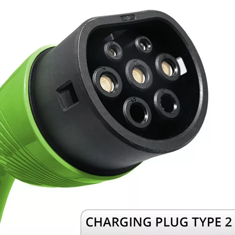 Wandmontiertes Elektroauto-Ladegerät QOLTEC 7 kW 230V CEE 32A mit Wi‑Fi und LCD (Modell 52721)