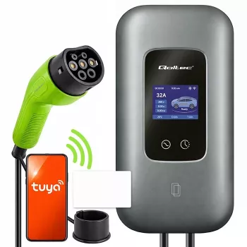 EV-Ladestation QOLTEC 3-phasig 22 kW 32 A mit WLAN (Modell 52723)