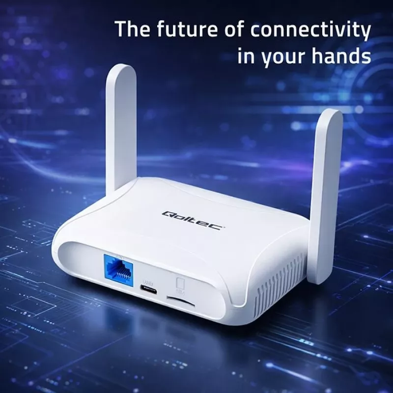 Router QOLTEC 56980 – 4G LTE Mobilfunkrouter mit Wi‑Fi 6