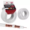 Koaxialkabel MACLEAN MCTV-470 RG-6/U 25 m, weiß