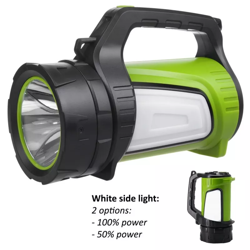 Taschenlampe MACLEAN MCE345 LED 3-in-1 mit Powerbank-Funktion, 5 W XM-L-T6, Kaltweiß 6500K, 3×18650 3,7 V 4500 mAh