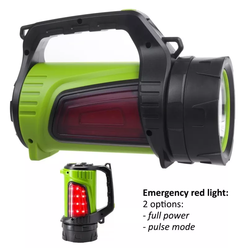 Taschenlampe MACLEAN MCE345 LED 3-in-1 mit Powerbank-Funktion, 5 W XM-L-T6, Kaltweiß 6500K, 3×18650 3,7 V 4500 mAh