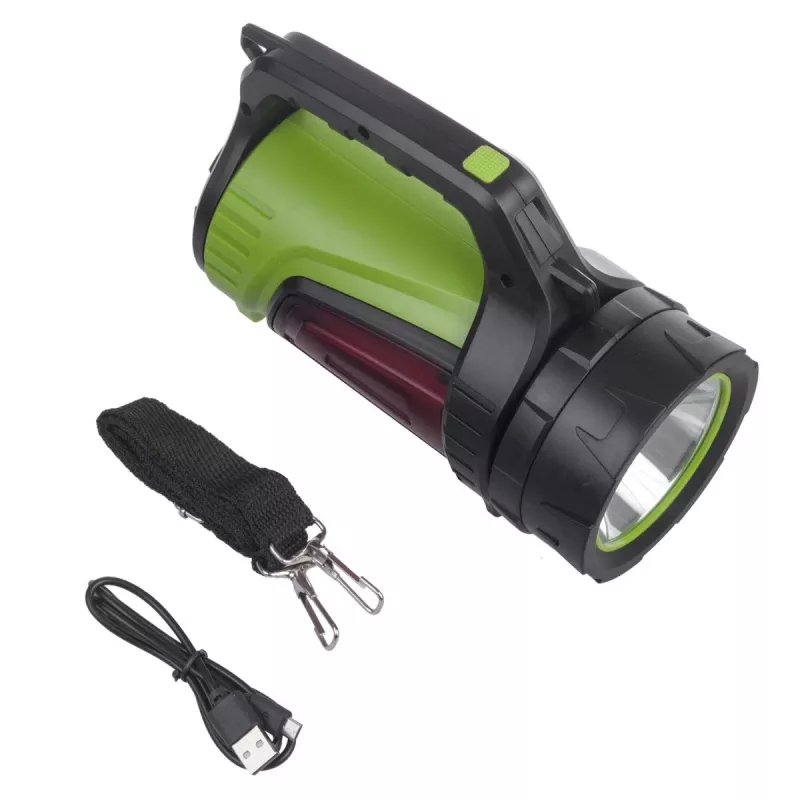Taschenlampe MACLEAN MCE345 LED 3-in-1 mit Powerbank-Funktion, 5 W XM-L-T6, Kaltweiß 6500K, 3×18650 3,7 V 4500 mAh