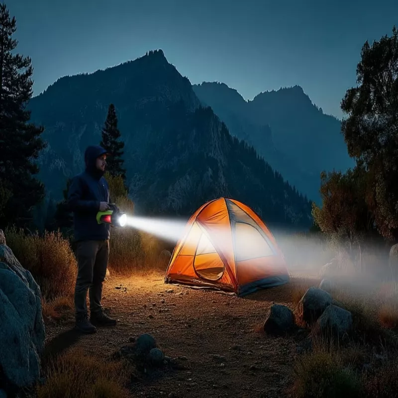 Taschenlampe MACLEAN MCE345 LED 3-in-1 mit Powerbank-Funktion, 5 W XM-L-T6, Kaltweiß 6500K, 3×18650 3,7 V 4500 mAh