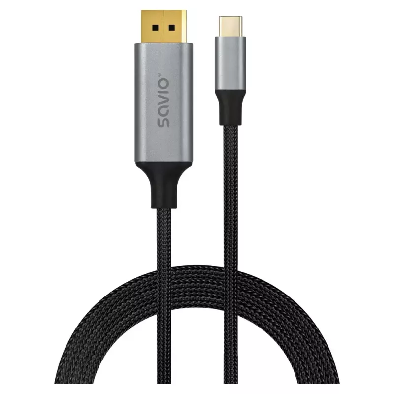 USB-C auf DisplayPort-Kabel SAVIO CL-208 (DisplayPort 1.2, 2 m)