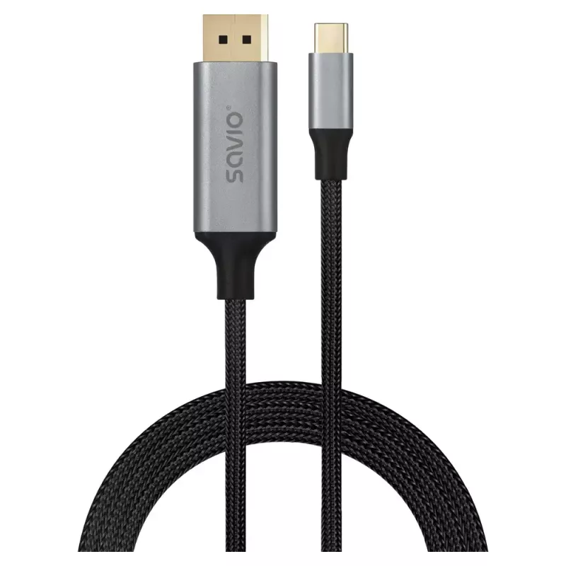 USB-C auf DisplayPort-Kabel SAVIO CL-208 (DisplayPort 1.2, 2 m)