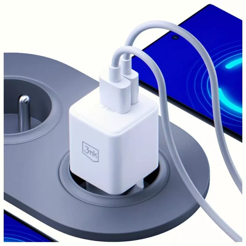 Ladegerät für den Innenbereich 3MK Hyper GaN Universal-Schnellladegerät 100-240V