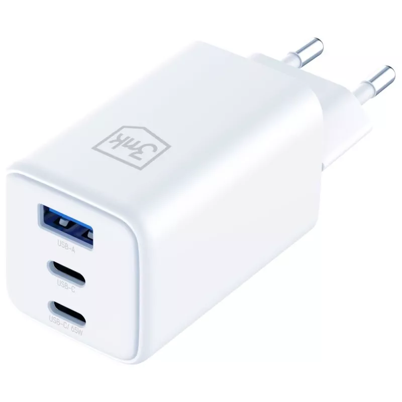 3MK Charger Hyper GaN 65W QC4+ — USB GaN 65W Schnellladegerät mit QC4+ Unterstützung