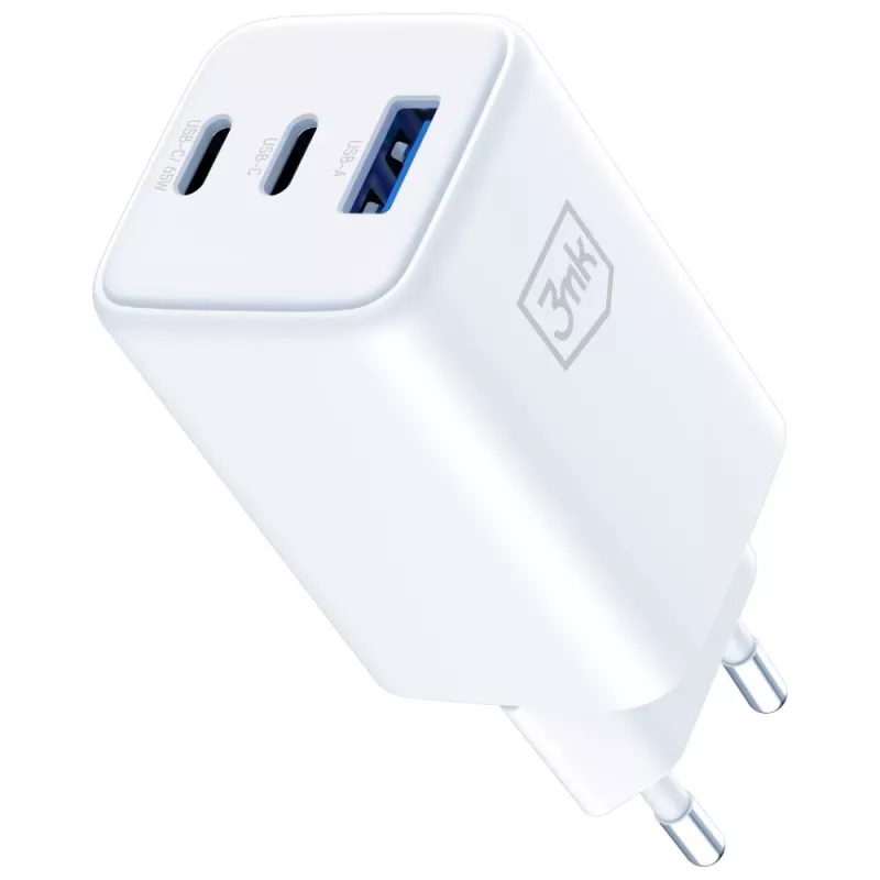 3MK Charger Hyper GaN 65W QC4+ — USB GaN 65W Schnellladegerät mit QC4+ Unterstützung