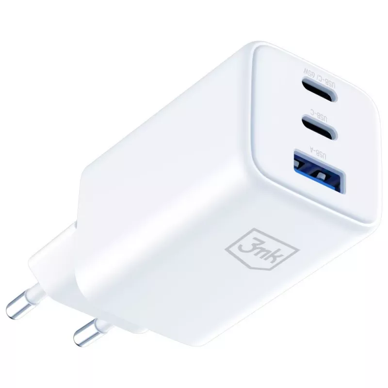 3MK Charger Hyper GaN 65W QC4+ — USB GaN 65W Schnellladegerät mit QC4+ Unterstützung