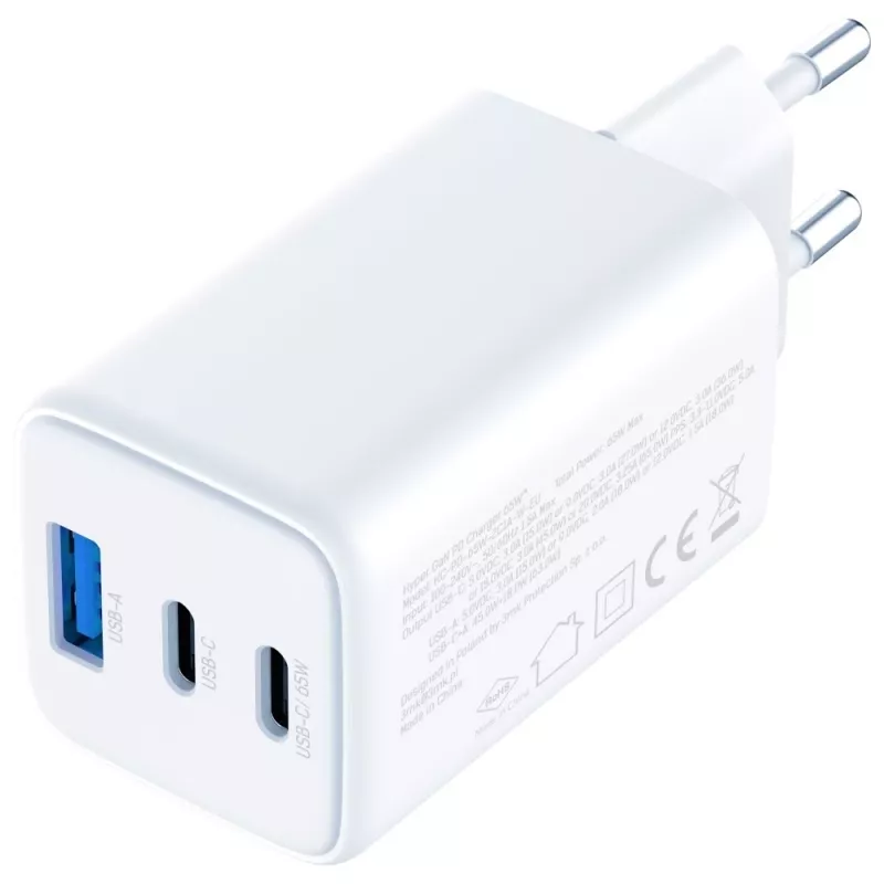 3MK Charger Hyper GaN 65W QC4+ — USB GaN 65W Schnellladegerät mit QC4+ Unterstützung