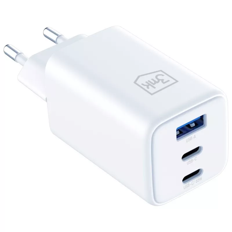 3MK Charger Hyper GaN 65W QC4+ — USB GaN 65W Schnellladegerät mit QC4+ Unterstützung