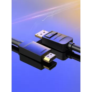 Kabel DP auf HDMI 2M/SCHWARZ Hadbh Vention