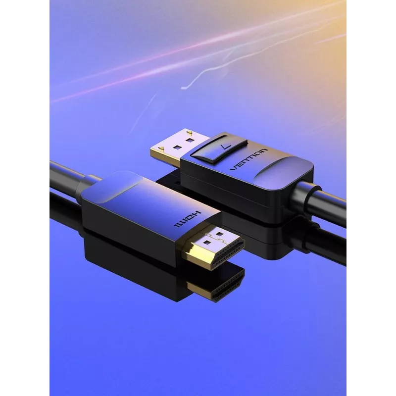 Kabel DP auf HDMI 2M/SCHWARZ Hadbh Vention