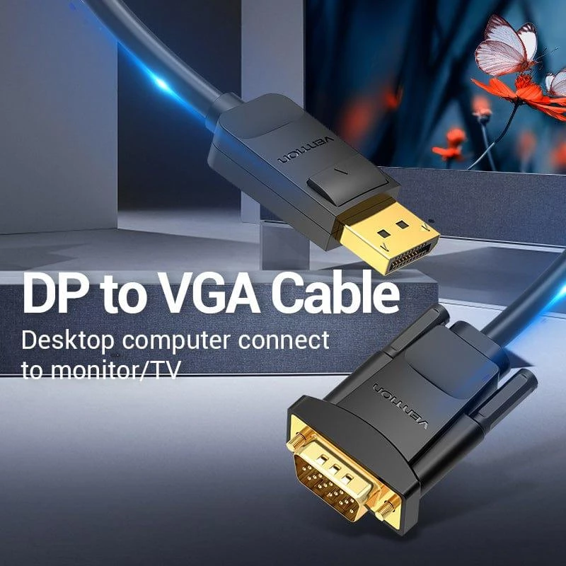 DP auf VGA-Kabel 2M/SCHWARZ Hblbh Vention